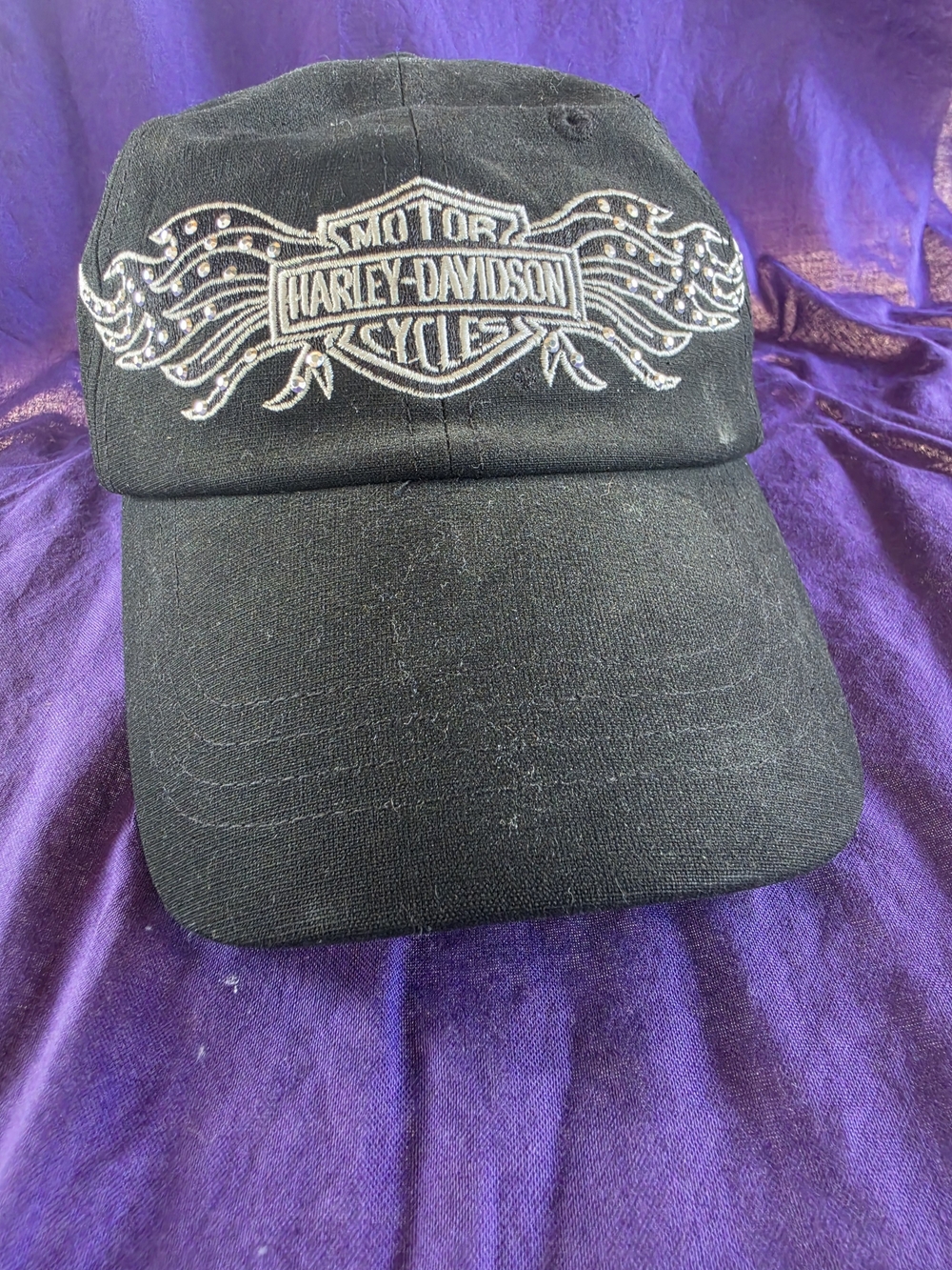 Harley-Davidson Black Cap with Silver Winged Logo